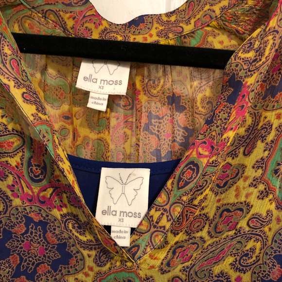 Ella Moss Silk Blouse with Cami XS - Picture 3 of 8